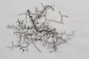 Note for an Urban Landscape VI, ink on transparent paper, 30 x 40 cm.