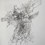 Note for an Invisible City, ink on transparent paper, 50 x 70&nbsp;cm.
