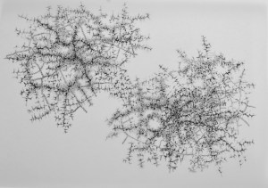 Note for an Urban Landscape IV, ink on transparent paper, 30 x 40 cm.