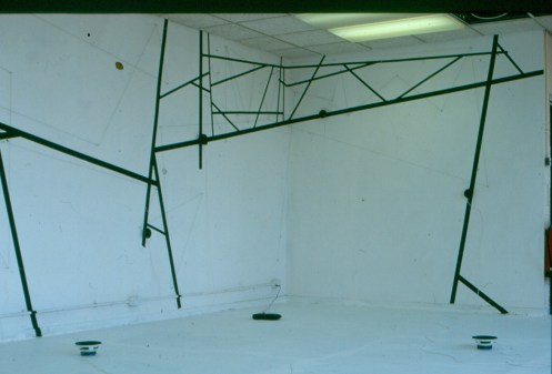 Wired Room, painting, sound, Greengate Gallery, London.