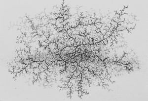 Note for a Violent Day I, pencils on paper, 50 x 70 cm.