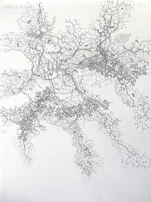 No Man's Land II, pencils on paper, 50 x 70 cm.