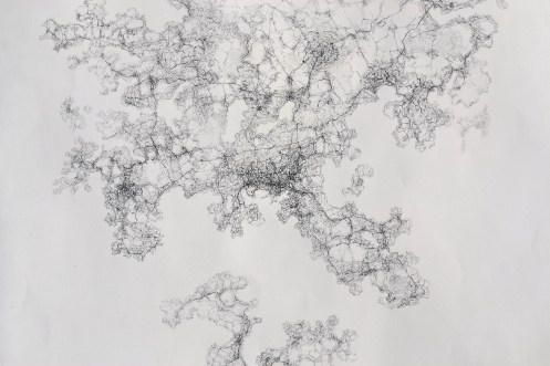 Dreaming of You, pencils on paper, 50 x 70 cm.